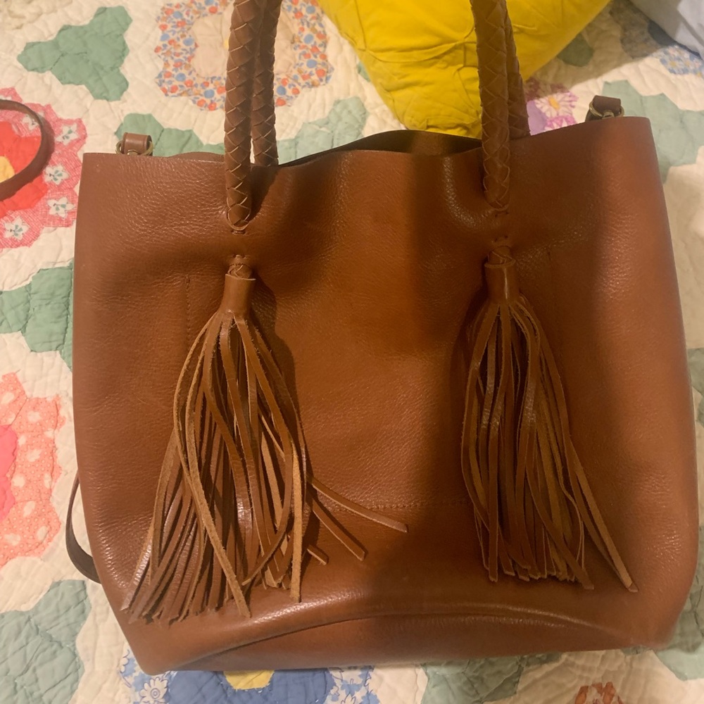 Madewell The Tasseled Bucket Bag